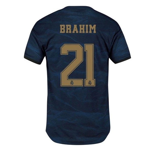 Trikot Real Madrid NO.21 Brahim Auswarts 2019-20 Blau Fussballtrikots Günstig